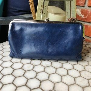 Hobo Navy Lauren Leather Wallet